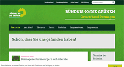 Desktop Screenshot of gruene-dormagen.de