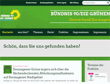 Tablet Screenshot of gruene-dormagen.de